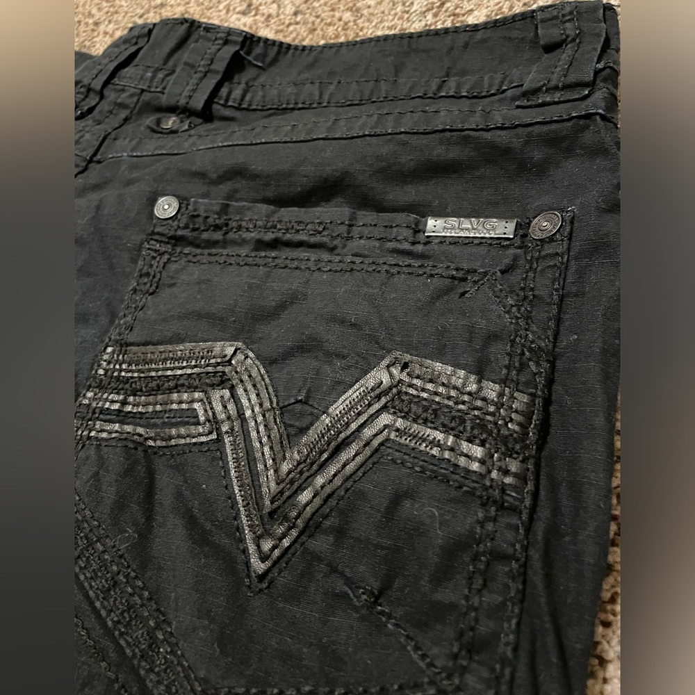 -Black Salvage Supply Co. cargo shorts